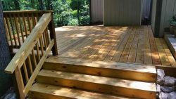Beautiful wooden deck